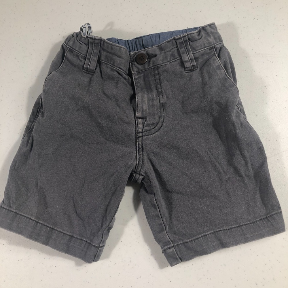 Wonder Nation 97% Cotton Boys‎ Size 5T Gray Shorts Adjustable Waist Summer Beach